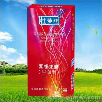 杜萝丝天然胶乳橡胶避孕套-紧绷束腰平面型 安全套 避孕套