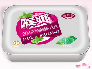 喉爽-金银花润喉糖软含片