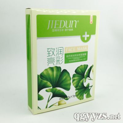 洁盾银杏致润亮彩修复面膜